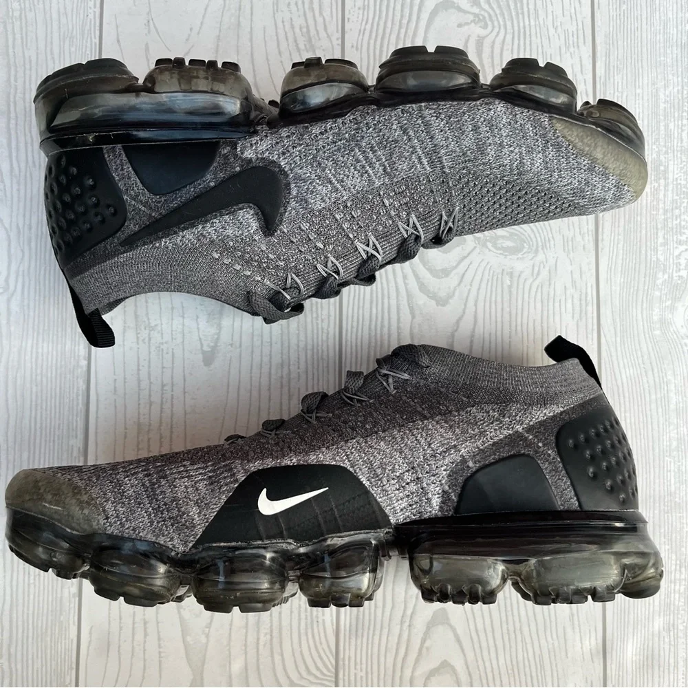 Nike Air VaporMax 2.0 Flyknit Wolf Gray Running Shoes Sneakers Men’s Size 9.5